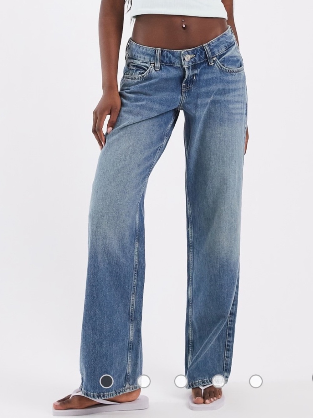 Hollister low rise baggie Wide Leg Jeans
